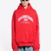 Balenciaga Hoodie, weite Passform «Rot» 674986TLVJ26441