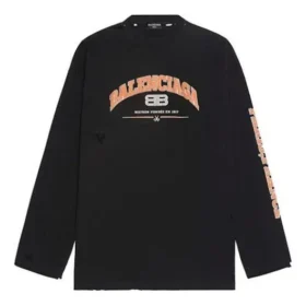 Balenciaga Langarm-T-Shirt «Schwarz» 681046TLVJ11074