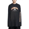 Balenciaga Langarm-T-Shirt «Schwarz» 681046TLVJ11074