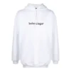 Balenciaga Logo-Pullover für Herren, Oversize, weiss 570811TIV559040