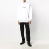 Balenciaga Logo-Pullover für Herren, Oversize, weiss 570811TIV559040