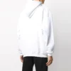 Balenciaga Logo-Pullover für Herren, Oversize, weiss 570811TIV559040