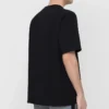 Balenciaga Paris Love T-Shirt für Herren, reguläre Passform, Aufdruck, kurze Ärmel, schwarz 594579TGV431000