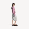 Balenciaga Sacra Cœur Damen-Hoodie mit Reissverschluss in mittlerer Passform in Old Pink