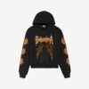 Balenciaga Sacra Cœur Hoodie für Damen in schwarzer Farbe mit mittlerer Passform