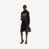 Balenciaga Sacra Cœur Hoodie für Damen in schwarzer Farbe mit mittlerer Passform