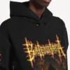 Balenciaga Sacra Cœur Hoodie für Damen in schwarzer Farbe mit mittlerer Passform