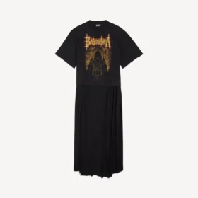 Balenciaga Sacra Cœur Train T-Shirt für Damen in Schwarz Balenciaga Sacra Cœur Train T-Shirt für Damen in Schwarz