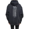 Balenciaga Speedhunters Boysband Print-Kapuzenpullover mit langen Ärmeln für Herren, marineblau 541873TCV371055