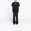Balenciaga SS21 B-Alphabet-Logo-Muster, Kurzarm, Schwarz, für Herren 570803TFV761000