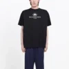 Balenciaga SS21 B-Alphabet-Logo-Muster, Kurzarm, Schwarz, für Herren 570803TFV761000