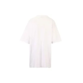 Balenciaga SS21 Herren-T-Shirt aus Baumwolle mit Logo, Rundhalsausschnitt und kurzen Ärmeln, weiss 641655TJV879040