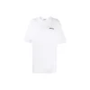 Balenciaga SS21 Herren-T-Shirt aus Baumwolle mit Logo, Rundhalsausschnitt und kurzen Ärmeln, weiss 641655TJV879040