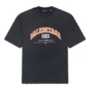 Balenciaga T-Shirt, mittlere Passform «Schwarz» 612966TLVJ11074