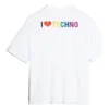 Balenciaga Tech Kurzarm-T-Shirt für Herren, weiss 556133TDV209000