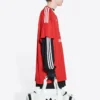 Balenciaga x adidas Fussball-T-Shirt Oversized «Rot» 723663TNV136400