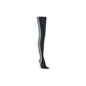 Balenciaga x adidas Knife Over-the-Knee-Stiefel «Black White» 724074W2ES11090