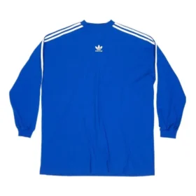 Balenciaga x adidas Langarm-T-Shirt Oversized «Blue» 728789TNVA65531