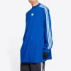 Balenciaga x adidas Langarm-T-Shirt Oversized «Blue» 728789TNVA65531