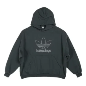 Balenciaga x adidas Logo Oversize-Hoodie «Grün-Weiss» 712396TNVA93775