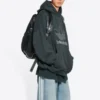 Balenciaga x adidas Logo Oversize-Hoodie «Grün-Weiss» 712396TNVA93775