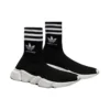 Balenciaga x adidas Originals Speed Sneakers «Black White» 711189WBDV11090