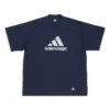 Balenciaga x adidas Oversize-T-Shirt «Navy» 731769TNVA64356