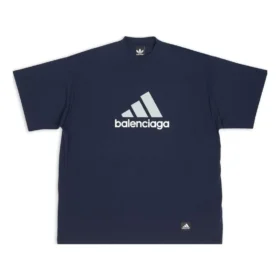 Balenciaga x adidas Oversize-T-Shirt «Navy» 731769TNVA64356