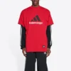 Balenciaga x adidas Oversize-T-Shirt «Red» 712398TNVA66278