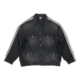 Balenciaga x adidas Oversized-Denim-Jacke «Black» 724775TNW541129