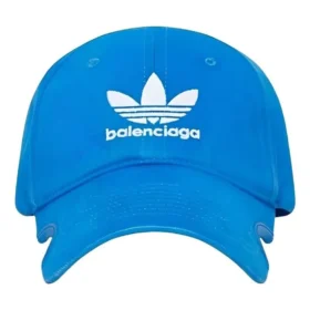 Balenciaga x adidas Trefoil Balenciaga Logo-Cap «Blue White» 723749410B2-4877