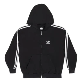 Balenciaga x adidas Zip-Up-Hoodie «Black White» 723754TNVN28482