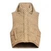 Balenciaga x Gucci The Hacker Project Hacker Cocoon Puffer Gilet Weste «Beige» 681884TLO539585