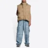 Balenciaga x Gucci The Hacker Project Hacker Cocoon Puffer Gilet Weste «Beige» 681884TLO539585