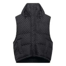 Balenciaga x Gucci The Hacker Project Hacker Cocoon Puffer Gilet Weste «Schwarz» 681884TLO531269