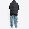Balenciaga x Gucci The Hacker Project Hacker Cocoon Puffer Gilet Weste «Schwarz» 681884TLO531269