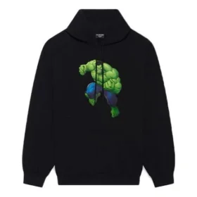 Balenciaga x Marvel Hulk-Hoodie, Medium Fit «Black» 600583TLV581000