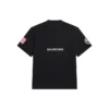 Balenciaga x NASA Crossover Space Retro Kurzarm-T-Shirt «Black» 651795TKVD71070