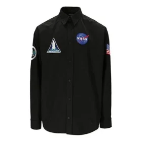 Balenciaga x NASA Space Multi-Patch-Shirt «Black» 663076TYB181000