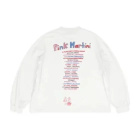 Balenciaga x Pink Martini Langarm-T-Shirt Oversized «Ecru» 699191TMVN99800