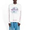 Balenciaga x Pink Martini Langarm-T-Shirt Oversized «Ecru» 699191TMVN99800