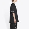 Balenciaga x PlayStation Crossover PS5 – Alphabet-Geometrie-Muster-Print, kurzärmelig, Unisex, schwarz 651795TKVF31070