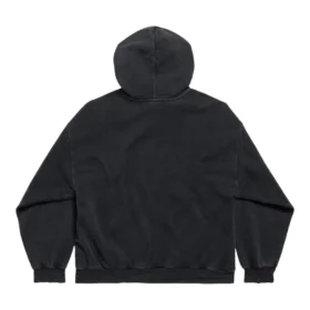 Balenciaga x Puma Hoodie, mittlere Passform «Black Faded» 767877TTVA41041