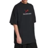 Balenciaga x Puma Oversize-T-Shirt «Black Faded» 831305TTVA61041