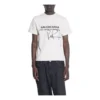Balenciaga x RuPaul gemeinsam signiertes FW21-Shirt mit Buchstabenprint und rundem Kragen, Herren, weiss 670943TLV579057