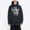 Balenciaga x THE SIMPSONS Baumwoll-Hoodie, weite Passform «Black» 674986TLVG81000