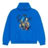 Balenciaga x THE SIMPSONS Baumwoll-Hoodie, weite Passform «Blue» 674986TLVG84210