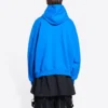 Balenciaga x THE SIMPSONS Baumwoll-Hoodie, weite Passform «Blue» 674986TLVG84210