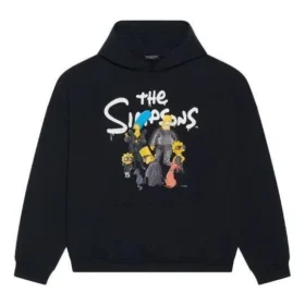 Balenciaga x THE SIMPSONS Baumwoll-Hoodie, weite Passform «Schwarz» 675003TLVG81000