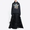 Balenciaga x THE SIMPSONS Baumwoll-Hoodie, weite Passform «Schwarz» 675003TLVG81000